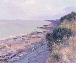Cliffs at Penarth, Evening, Low Tide by Alfred Sisley