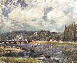 The Bridge at Sevres, c.1877 by Alfred Sisley