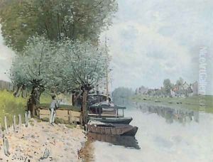 The Seine at Bougival IV by Alfred Sisley