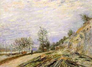 On the Road from Moret by Alfred Sisley