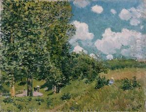 Road from Versailles to Saint-Germain by Alfred Sisley