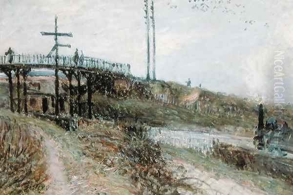 The Footbridge over the Railway at Sevres, c.1879 - view 1