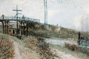 The Footbridge over the Railway at Sevres, c.1879 by Alfred Sisley