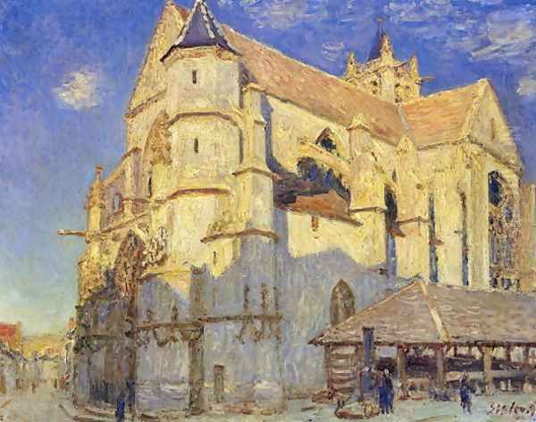 The Church at Moret, Frosty Weather, 1893 - view 1