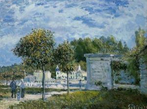 The Watering Place at Marly by Alfred Sisley