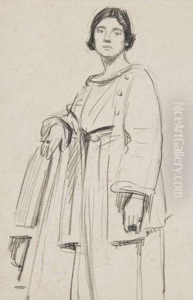 Etude De Femme Debout - view 1