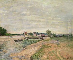 Saint-Mammes, 1885 2 by Alfred Sisley