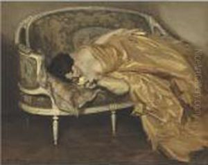 Elegant Lady On A Sofa thumbnail