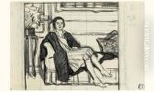 Jeune Femme Au Canape