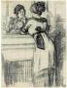 Femme A La Cheminee