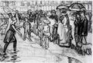Etude Pour La Mare Devant Le Casino by Rene Xavier Francois Prinet