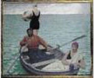 Le Bain Ou Le Maitre Nageur by Rene Xavier Francois Prinet