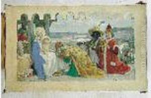 L'adoration Des Rois Mages by Rene Xavier Francois Prinet