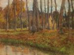 Maison Dans La Foret by Pierre Ernest Prins
