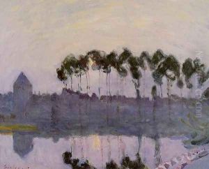 Setting Sun at Moret by Alfred Sisley