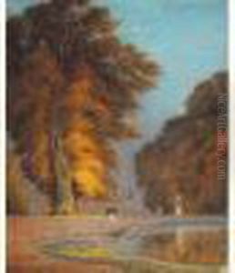 "effet D'automne Au Parc De Saint-cloud" by Pierre Ernest Prins