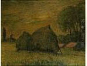 Les Meules, La Nuit, A Saint-evroult, Vers 1895 Les Meules, La Nuit, A Saint-evroult, Vers 1895