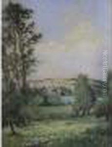 Village Au Bord De La Seine by Pierre Ernest Prins