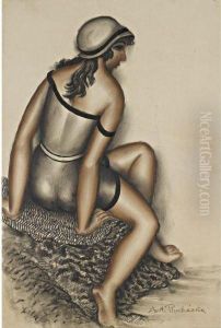 Bathing Girl by Antonin Prochazka