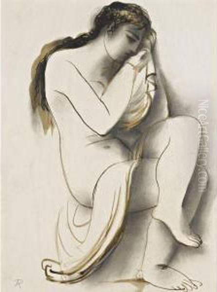 Nude With Drapery - view 1