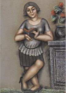 Girl Reading by Antonin Prochazka