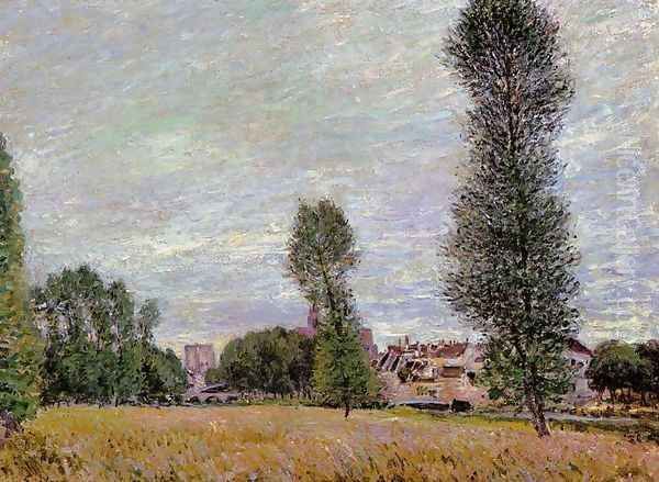 The Village of Moret, Seen from the Fields - view 1