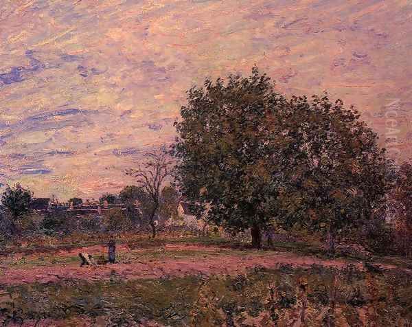 Walnut Trees, Sunset - Early Days of October - view 1