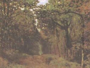 Avenue of Chestnut Trees Near Le Celle St. Cloud by Alfred Sisley