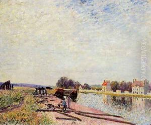 Barges on the Loing, Saint-Mammes