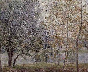 The Loing Canal in Spring, 1892 by Alfred Sisley