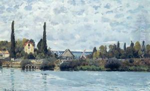 The Seine at Bougival, 1873 2 by Alfred Sisley