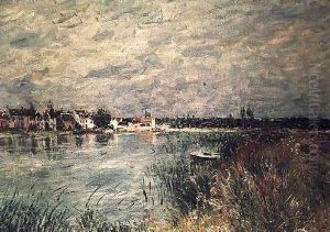 The River Banks at Saint-Mammes 2 by Alfred Sisley