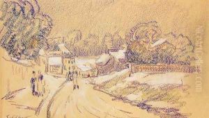 Early Snow at Louveciennes I by Alfred Sisley