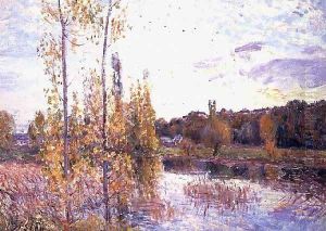 The Lake at Chevreuil by Alfred Sisley