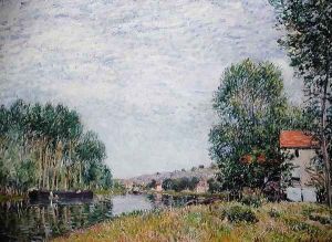 The Banks of the Loing at Moret, 1886 by Alfred Sisley