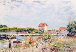 The Loing at Saint-Mammes, 1885 by Alfred Sisley