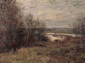 The Roches-Courtaut Wood, near By by Alfred Sisley