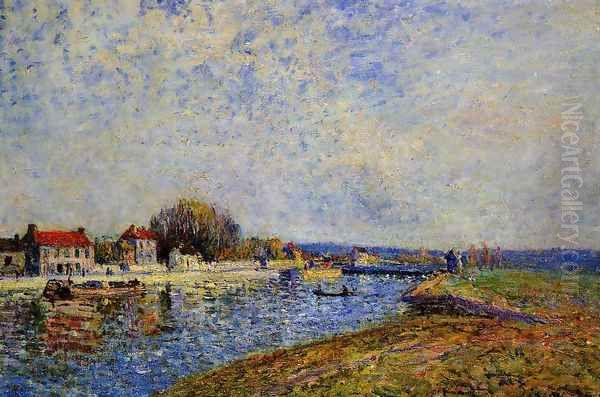 The Dam, Loing Canal at Saint-Mammes - view 1