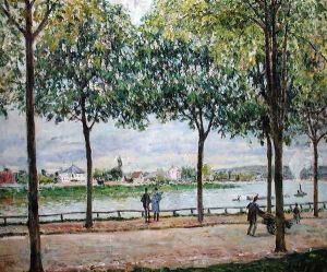 The Avenue of Chestnut Trees, St. Cloud, 1878 by Alfred Sisley