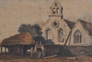 A Ruralchurch by Samuel Prout