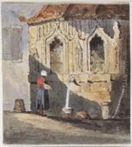 A Figure At A Pump