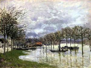 The Flood on the Road to Saint-Germain, 1876 by Alfred Sisley