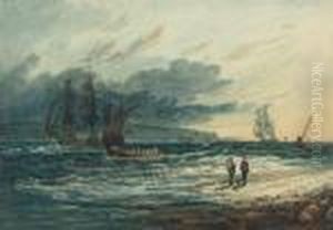 Shipping Off The Coast, Evening