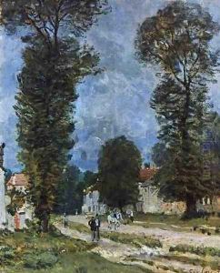 The Road to Marly-le-Roi, or The Road to Versailles, 1875 by Alfred Sisley