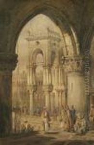 North African Scene by Samuel Prout