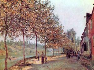 Morning in June (also known as Saint-Mammes et les Coteaux de la Celle) by Alfred Sisley