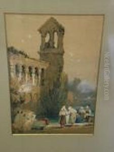 Washerwomen by Samuel Prout