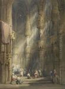 Interior At St Jacques, Dieppe by Samuel Prout