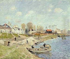 The Quay at Sable near Port-Marly, 1875