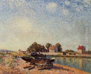 The Loing at Saint-Mammes II by Alfred Sisley